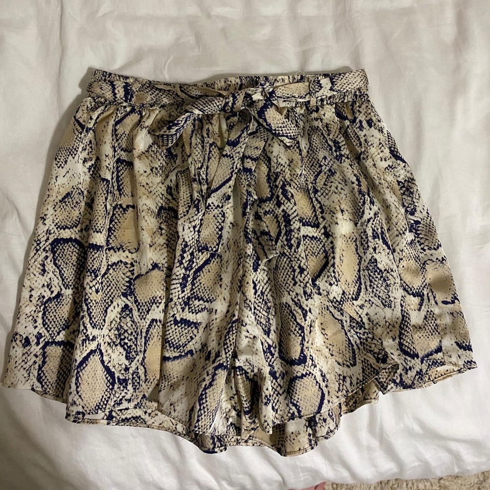 Snake Skin flowy dress shorts